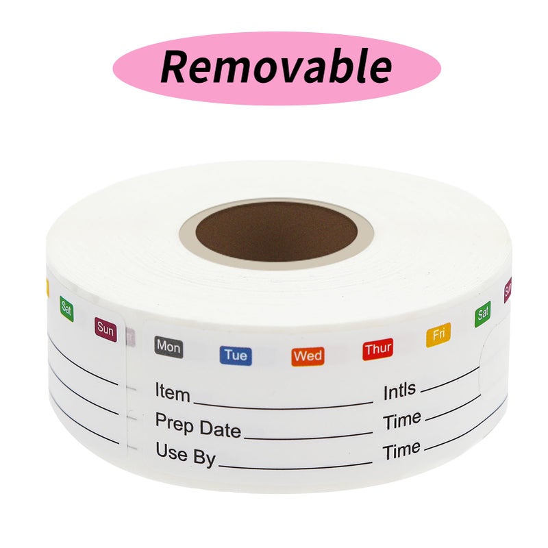 STARLIBOO Removable Freezer Labels  1x3 Inch  300pcs  Waterproof Oil Resistant Easy Clean Leaves No Residue - Image 1